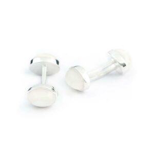 Mother of Pearl sterling silver cufflinks