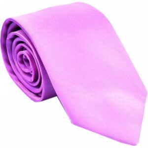 Plain Pink Woven Silk Tie